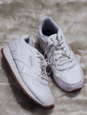 Reebok White Sneakers with Gum Outsole